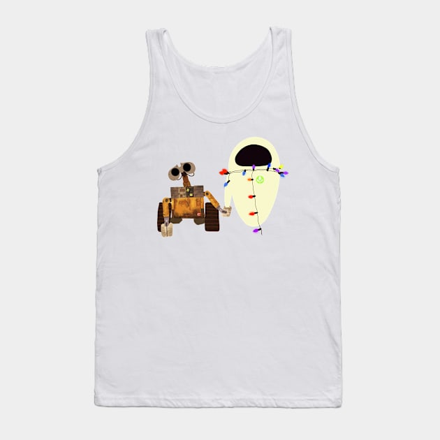 Wall-E and Eve Tank Top by jasmineclarino